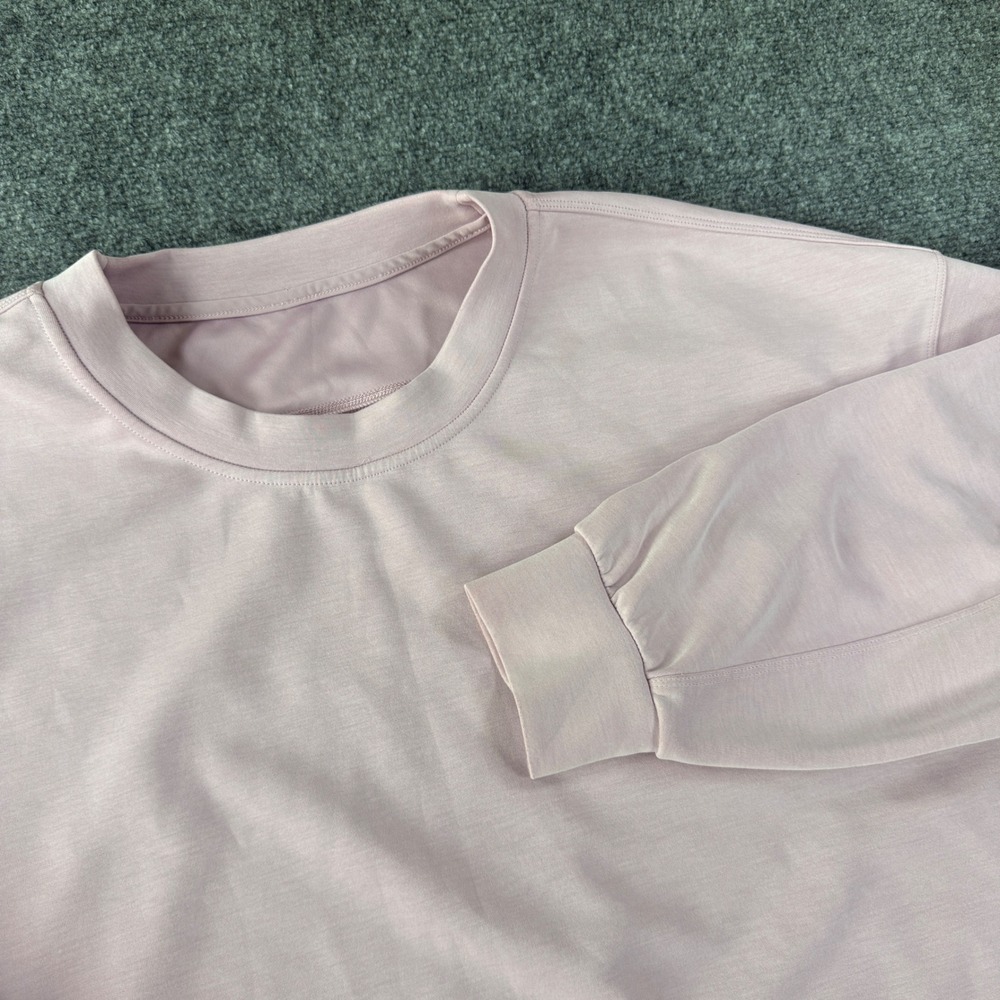 Lululemon Softstreme Perfectly Oversized Cropped Crew Sweatshirt Pink Size 10